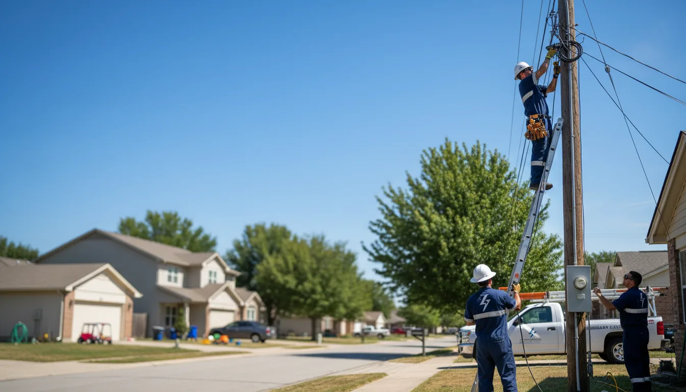 Residential electrician providing installation services in Euless, TX